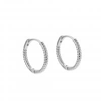 Sterling Silber Hoop Ohrringe, 925 Sterling Silber, plattiert, verschiedene Größen vorhanden & für Frau, keine, 12.5mm, verkauft von Paar