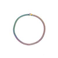 Stainless Steel Jewelry Necklace, 304 Stainless Steel, Vacuum Ion Plating, fashion jewelry & Unisex multi-colored, 8mm 