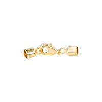 Brass Lobster Claw Cord Clasp, gold color plated, DIY 
