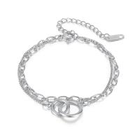 Stainless Steel Chain Bracelets, 304 Stainless Steel, with 2.36inch extender chain, Vacuum Ion Plating, fashion jewelry & for woman Approx 6.69 Inch 
