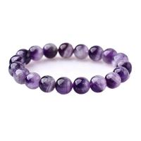 Amethyst Bracelet, Unisex & radiation protection, 10mm Approx 6.5 Inch, Approx 