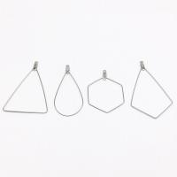 Stainless Steel Earring Drop Component, 304 Stainless Steel, DIY original color, 17.59-77mm 