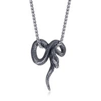 304 Stainless Steel, Snake, Vacuum Ion Plating, fashion jewelry & for man 