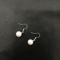 Kunststoff Perle Zink Legierung Ohrring, Zinklegierung, mit Kunststoff Perlen, Modeschmuck & für Frau, 30x10mm, verkauft von Paar