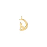 Animal Brass Pendants, gold color plated 