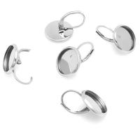 Stainless Steel Lever Back Earring Component, 304 Stainless Steel, machine polished, DIY original color 