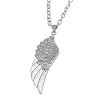 Stainless Steel Jewelry Necklace, 304 Stainless Steel, Wing Shape, machine polished, fashion jewelry & Unisex, original color cm 
