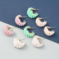 Plastic Pearl Zinc Alloy Earring, with ABS Plastic Pearl & Resin, high quality plated, fashion jewelry & for woman 