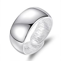 Anillo de dedo de latón, metal, chapado en platina real, Ajustable & para hombre, 20mm, Vendido por UD