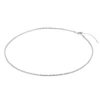 Sterling Silver Jewelry Necklace, 925 Sterling Silver, plated, fashion jewelry & for woman Approx 14.9 Inch 