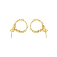 Brass Earring Drop Component, gold color plated, DIY 