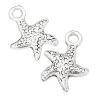 Zinc Alloy Star Pendant, Starfish, plated, Unisex Approx 2mm 