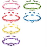 cristal bracelet d'enfants, avec cordon de polyester, Rond, réglable, plus de couleurs à choisir .1 pouce, Vendu par PC