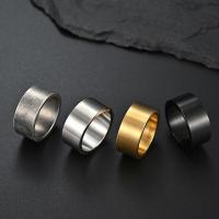 Titanium Steel Finger Ring, polished, fashion jewelry & for man 10mm 