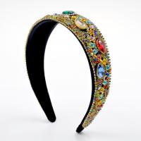 Hair Bands, Velveteen, fashion jewelry & for woman & with rhinestone 