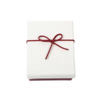 Boîte Cadeau de bijoux, papier, avec Éponge, cadre, Anti-poussière & normes différentes pour le choix & avec une décoration de noeud à boucles, plus de couleurs à choisir, Vendu par PC