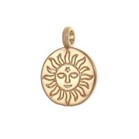 Brass Jewelry Pendants, gold color plated 