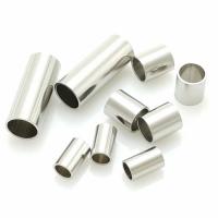 Stainless Steel Tube Beads, 304 Stainless Steel, machine polished, DIY original color 