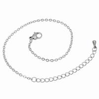 Stainless Steel Chain Bracelets, 304 Stainless Steel, machine polished, fashion jewelry & Unisex original color 