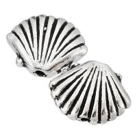 Zinc Alloy Jewelry Beads, Shell, plated, DIY Approx 0.5mm 