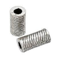 Zinc Alloy Tube Beads, Column, plated, DIY Approx 2.5mm 