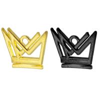 Zinc Alloy Crown Pendants, plated, Unisex & hollow Approx 2mm 
