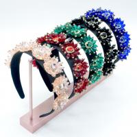 Hair Bands, Velveteen, with Crystal, fashion jewelry & for woman & with rhinestone 30mm 