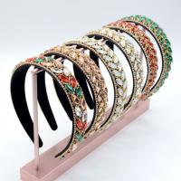 Hair Bands, Velveteen, fashion jewelry & for woman & with rhinestone 30mm 
