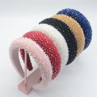 Hair Bands, Velveteen, with Sponge & Crystal, fashion jewelry & for woman 35mm 