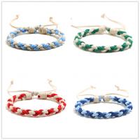 Cotton Fabric Bracelet, with 8-9cm*2 extender chain, handmade, Adjustable & fashion jewelry & Unisex 6mm Approx 17-18 cm 