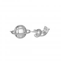 Sterling Silver Stud Earring, 925 Sterling Silver, plated, for woman 12*7.5mm,10.5*7mm 