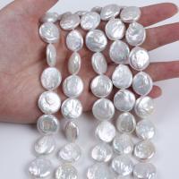 Coin Cultured Freshwater Pearl Beads, Baroque white Approx 14-15 Inch 