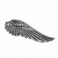 Крыло форме подвески сплава цинка, цинковый сплав, Форма крыла, плакированный цветом под старое серебро, Винтаж & Мужская, серебряный продается PC
