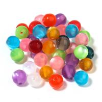 Harz Perlen Schmuck, rund, DIY & verschiedene Größen vorhanden, gemischte Farben, verkauft von Tasche