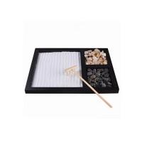 Fibreboard mit mittlerer Dichte Zen Sandbox Ornament, Halbhandgefertigt, für Zuhause und Büro, 215x175x12mm, verkauft von PC