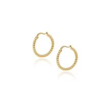 Brass Hoop Earring, gold color plated, for woman, 28mm 
