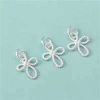 Sterling Silver Pendants, 925 Sterling Silver, Chinese Knot, DIY & hollow, silver color Approx 4mm 