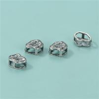 Sterling Silver Spacer Beads, 925 Sterling Silver, Lotus, vintage & DIY & hollow Approx 3mm 