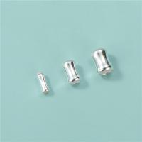 Sterling Silver Spacer Beads, 925 Sterling Silver, Bamboo, DIY silver color 