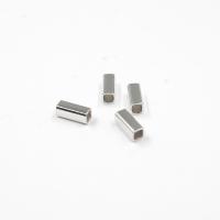 Sterling Silver Tube Beads, 925 Sterling Silver, platinum plated, DIY 