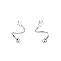 925 Sterling Silver Earring Clip, plated & for woman 4*5mm,4.6*4.8mm 