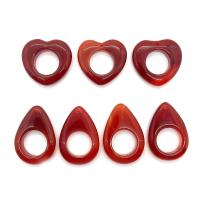 Colgantes de Ágata Roja, Natural & Bricolaje & diferentes estilos para la opción, Rojo, Vendido por UD