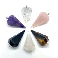 Природный камень подвеска, Коническая, различные материалы для выбора & Мужская, Много цветов для выбора продается PC