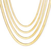 Stainless Steel Chain Necklace, 304 Stainless Steel, with 5cm extender chain, plated, fashion jewelry cm 