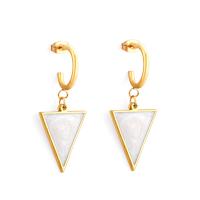 Stainless Steel Drop Earring, 304 Stainless Steel, gold color plated, fashion jewelry & for woman 