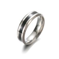 Titanium Steel Couple Ring, plated, Unisex 