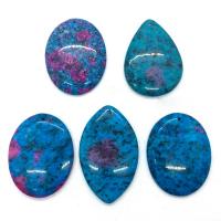 Joyas de piedras preciosas colgante, unisexo, azul, 35x45-25x55mm, 5PCs/Bolsa, Vendido por Bolsa