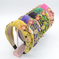Hair Bands, Cloth, fashion jewelry & for woman & with rhinestone 50mm 