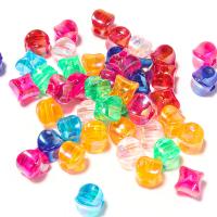 Plating Acrylic Beads, Square, colorful plated, DIY, mixed colors Approx 2.5mm 