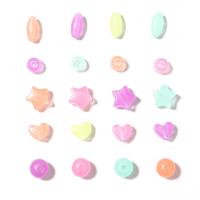 Perles en plastique de mode, moulage par injection, DIY & styles différents pour le choix & lumineux, plus de couleurs à choisir, 8-13mm Vendu par sac